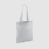 Custom shopper tote in black with long handles, shoulder carry and inexpensive option