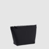 Custom cosmetic bag in black made from cotton canvas