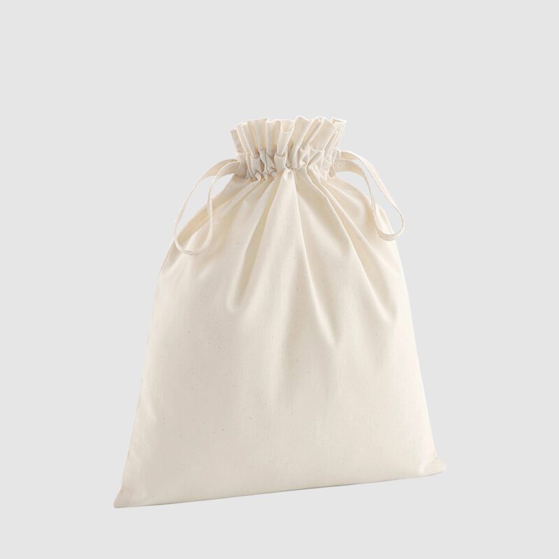 Organic Nat Drawstring bag