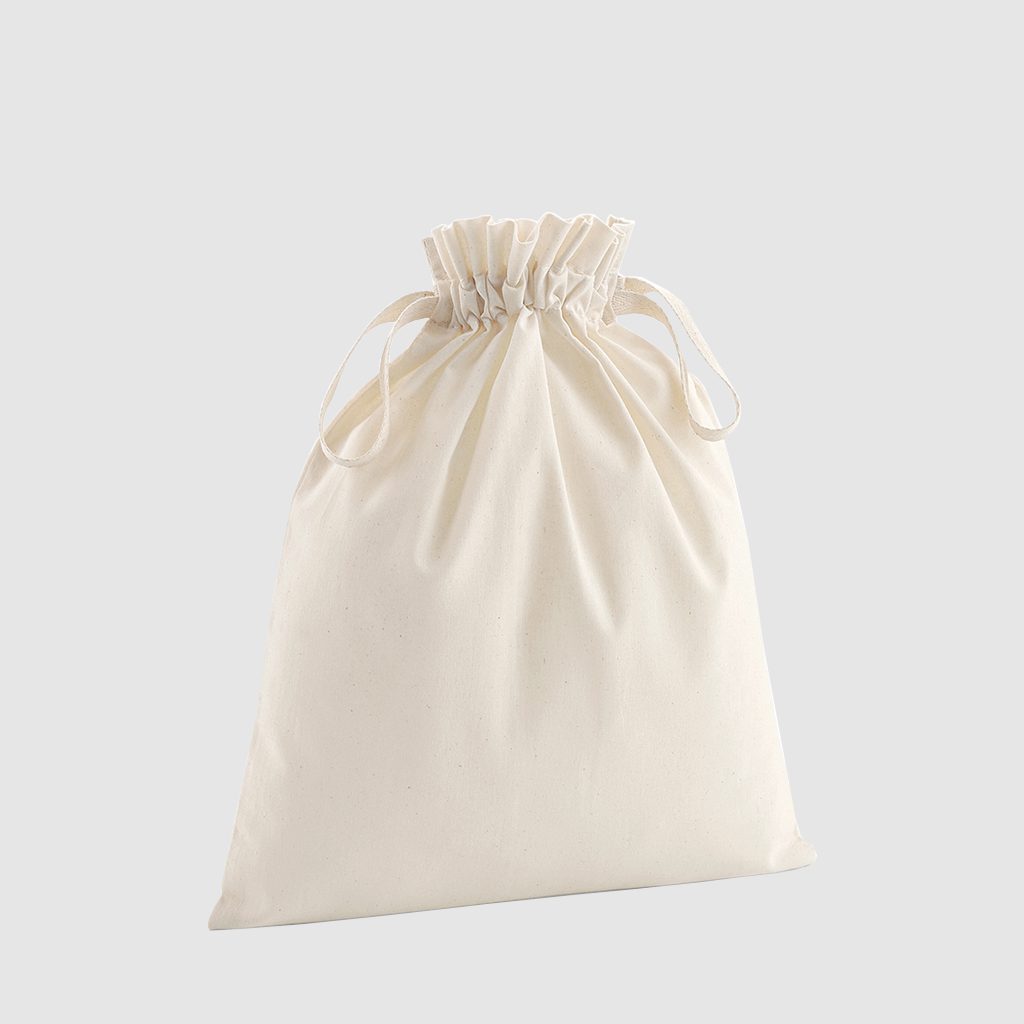 Organic Nat Drawstring bag