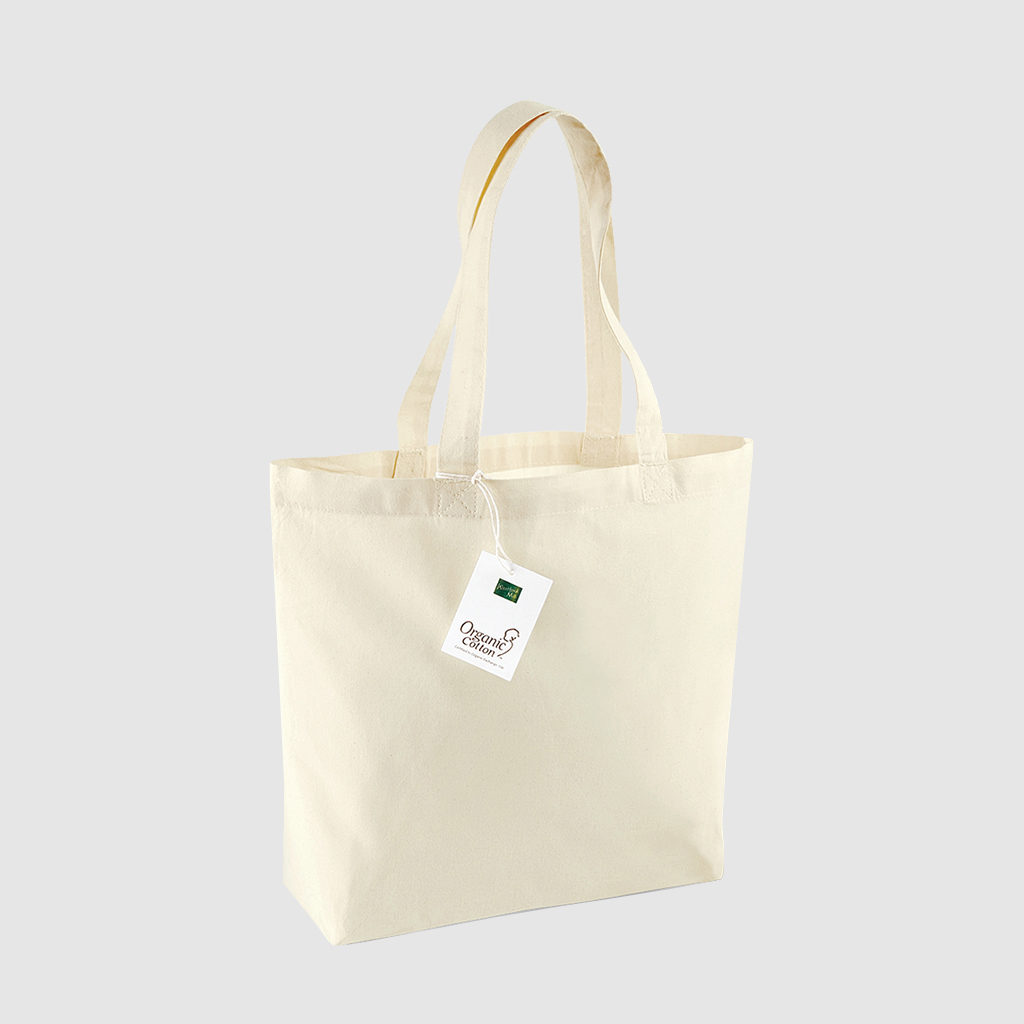 Organic cotton shopper bag for customisation
