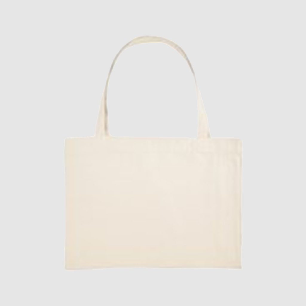 Natural Recycled Shopper Bag With Gusset