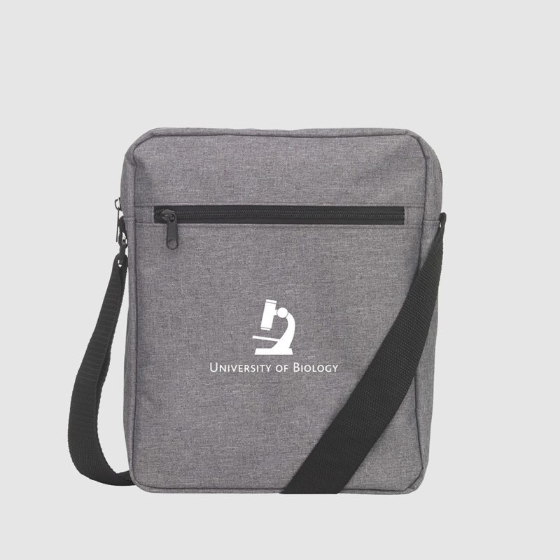 Custom shoulder tablet bag with front pocket