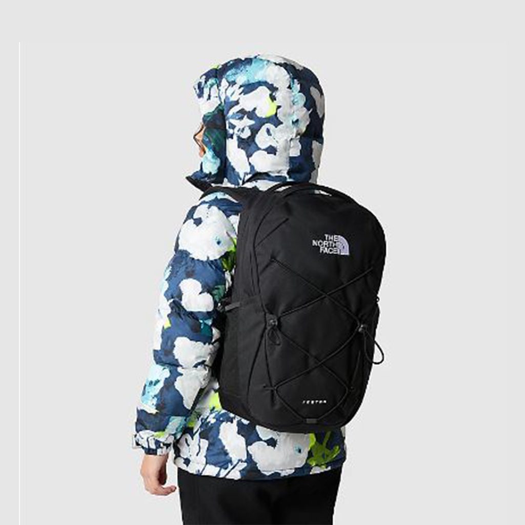 Woman Wearing The North Face Jester 26L Backpack