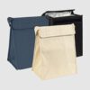 Black, Natural and Navy Blue Cotton Lunch Cooler - Bag Workshop
