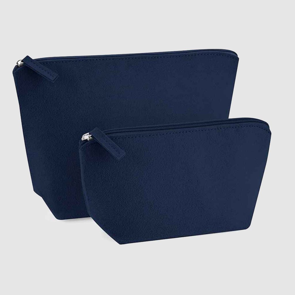 Navy Blue Zipped Canvas Accessories Case - Bag Workshop