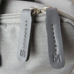 custom vegan yoga bag with embossed vegan leather