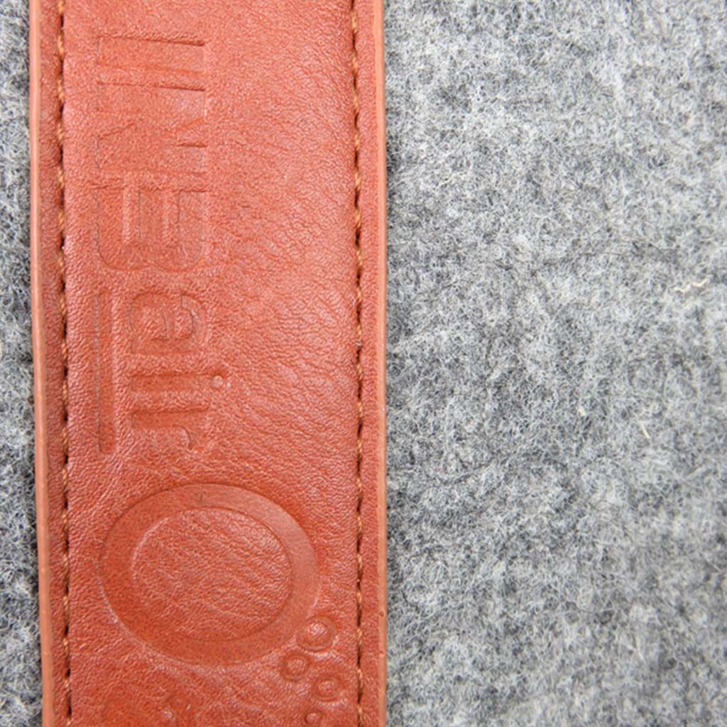 custom product packaging PU leather embossed strap