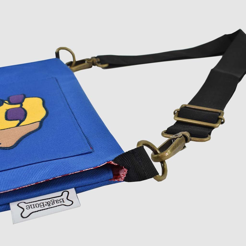 custom cross body bag with adjustable metal fastening