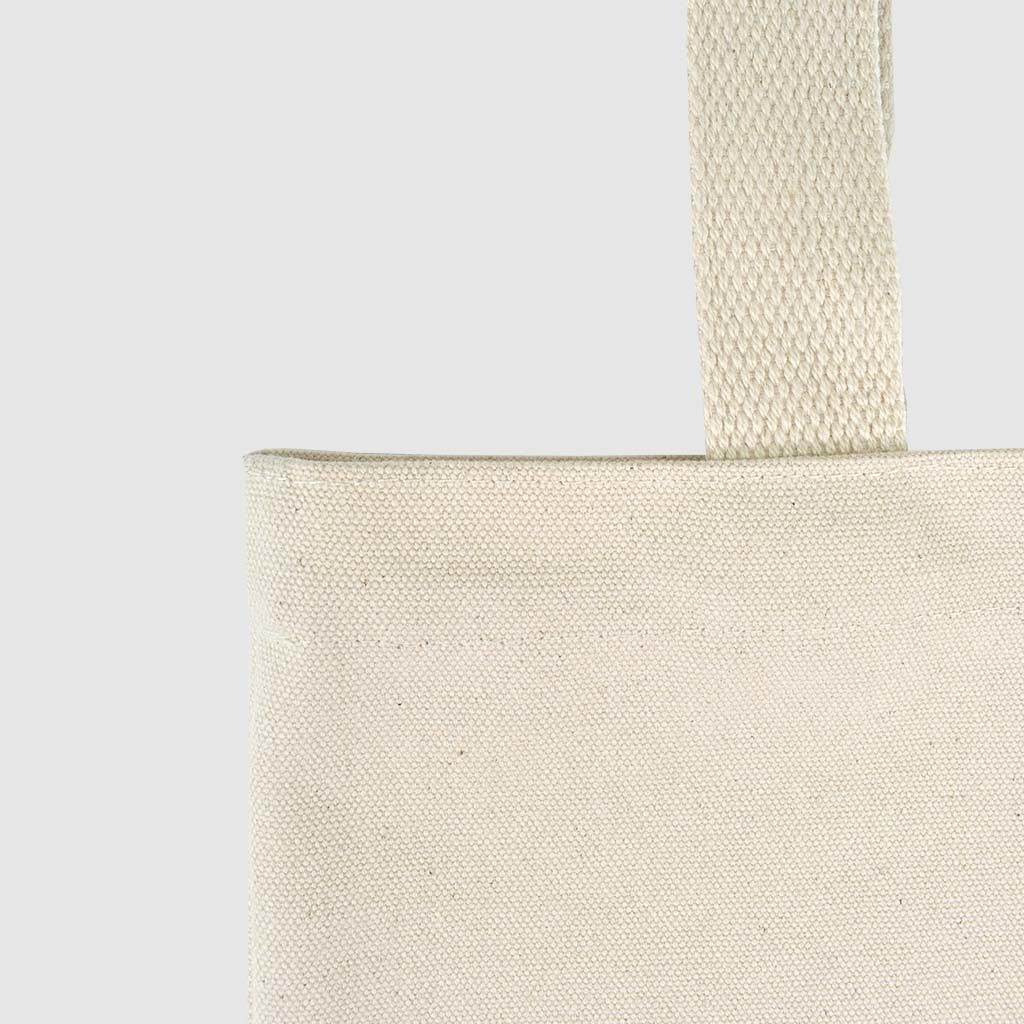 small tote bag in natural fabric