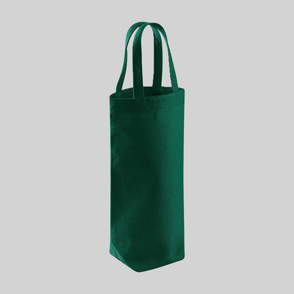 Bottle Green 12oz Bottle Bag – Fairtrade Cotton