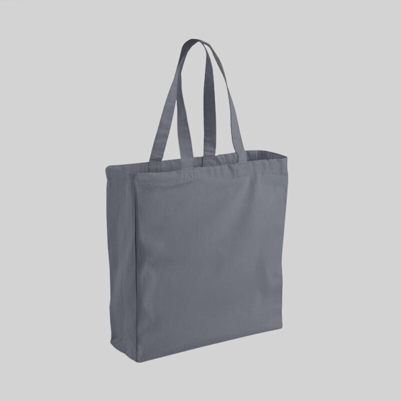 Graphite Grey 8oz Cotton Canvas Classic Shopper