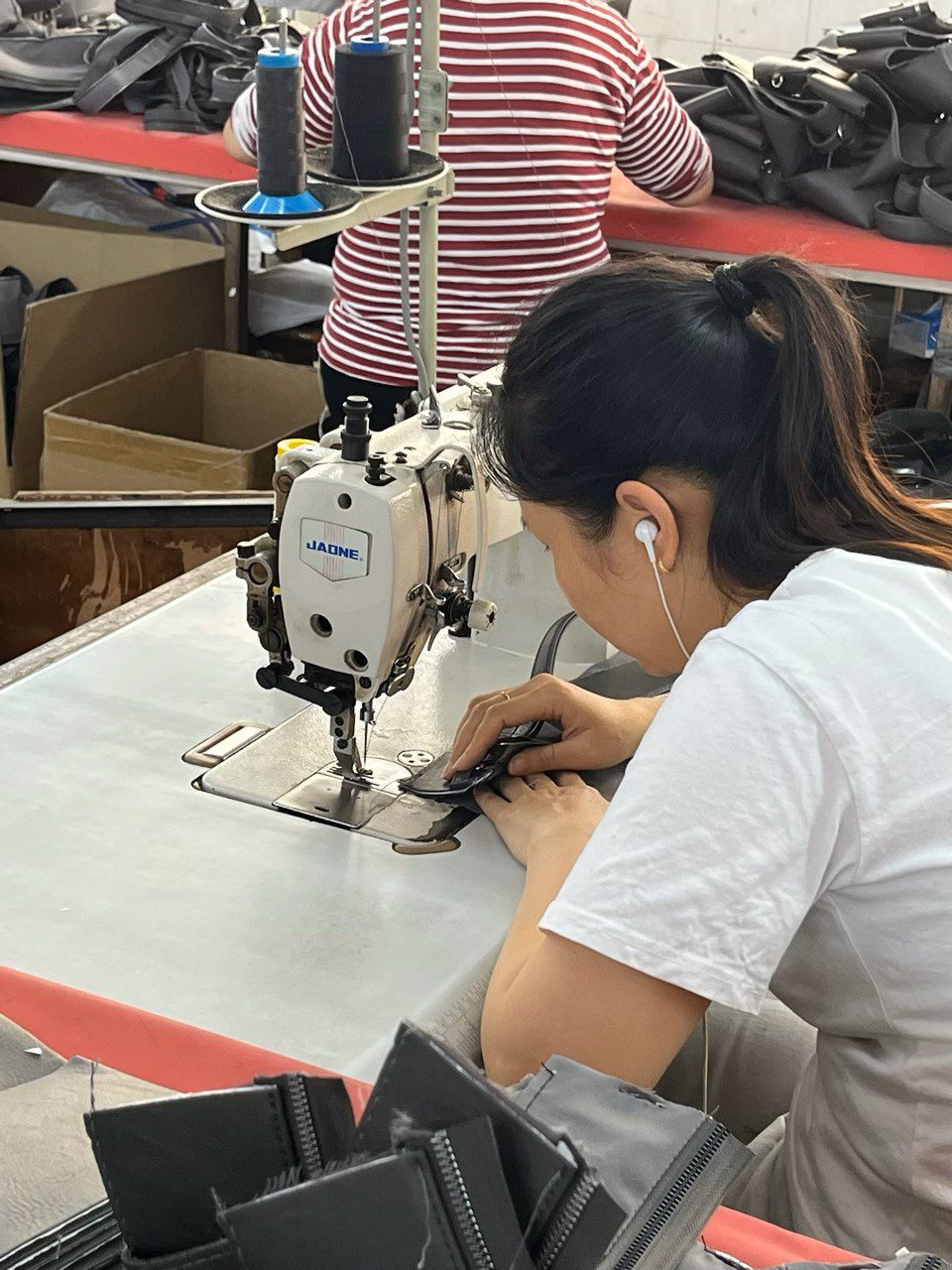 The Bag Workshop - Factory with skilled workier sewing bags