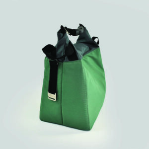 side view of cooler bag in development